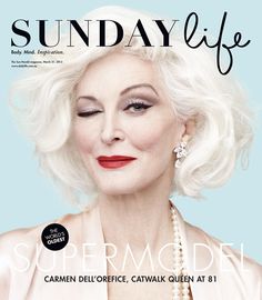 Carmen Dell'Orefice, The world oldest working model Gorgeous Gray Hair, Aging Gracefully, Grey Hair, Short Hairstyles For Women, Silver Hair