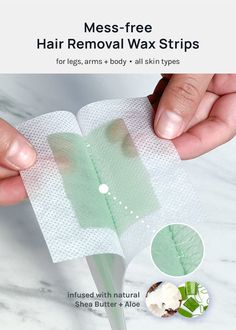 Our Instant Hair Removal Wax Strips are mess-free + easy to use for fast hair removal.The strips hug your body’s curves for maximum contact with the skin to remove even the shortest unwanted hair at the root. Our wax formula features natural Shea Butter + Aloe to soothe skin + resist hair bumps. Infused with natural Shea Butter + Aloe! Why you will love this: ✔ Double-sided✔ Easy + Fast Hair Removal✔ Silky Smooth Results✔ Removes Short Hair at the Root✔ Flexes to Hug Every Curve✔ Travel-friendly Hair Bumps, Bump Hairstyles, Hair Removal Wax, Underarm Hair Removal, Fast Hair, Wax Strips, Aloe Barbadensis, Body Smells, Wax Hair Removal