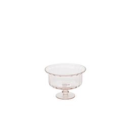 an empty glass bowl on a white background