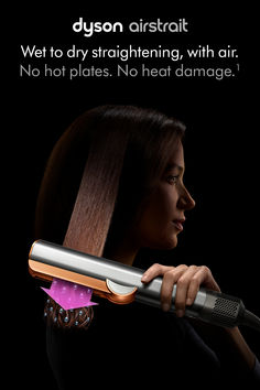 Create an everyday straight style with ease, using air – not extreme heat.¹ Beauty Makeover, Hair Tips Video, Hot Plates, Hair Straighteners, Big Night, Heat Damage, No Heat, Dream Hair, Layered Haircuts