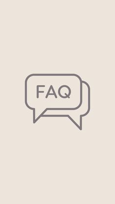 a speech bubble with the word faq on it