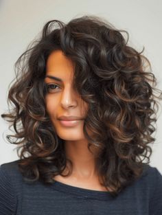 39 Spring Haircuts for Curly Hair 2024: Embracing Natural Textures and Styles Business Professional Curly Hairstyles, Curly Long Bob, Fine Curly Hair Cuts, Curly Lob Haircut, Mid Length Curly Hair, Spring Haircuts, Curly Lob