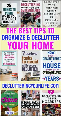 the best tips to organize and declutter your home