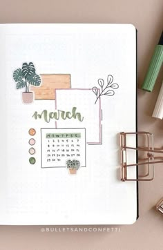 March Bullet Journal, Weekly Inspiration, Bullet Journal Notes