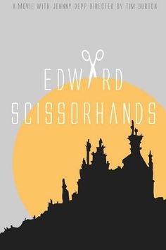 the cover of edward scissorh's novel, from which he is silhouetted against