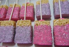 marshmallows with pink and purple glaze on them