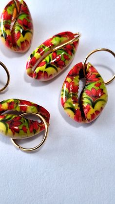 Handmade Bohemian Nose Rings, Unique Hand-painted Jewelry For Beach, Unique Hand Painted Jewelry For Beach, Handmade Bohemian Nose Rings For Gifts, Braid Rings, Dreadlock Jewelry, Hair Decor, Braid Jewelry, Loc Jewelry