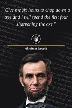 abraham lincoln quote on black background