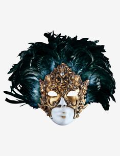 Venetian Masks Art, Ball Masks, Masquerade Ball Gowns, Gold Eye Mask, Venetian Carnival Masks, Venetian Carnival, Black And White Face