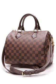 Louis Vuitton Speedy 25 Bandouliere Bag - Damier Ebene Louis Vuitton Speedy 25 Bandouliere, Speedy 25 Bandouliere, Designer Wishlist, Louis Vuitton Handbags Neverfull, Mom Uniform, Dream Bags, Fancy Things