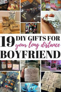 gifts for your long distance boyfriend that are easy to make and personalized with the message'19 diy gifts for your long distance boyfriend '