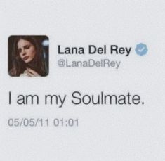 the twitter account for lana del ray is shown in this undrecognized image