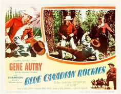 an old movie poster for blue canyon rocks