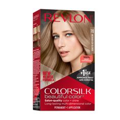 New, no mess, non-drip formula for easy to use at-home color application. The same shades and formula loved by women now made even better! ColorSilk Beautiful Color is the #1 hair color in the USA. The ammonia-free hair color delivers 100% gray coverage and salon-quality color and shine. Achieve rich, long lasting hair color at home! Hair left silky, shiny, thy and in better condition than before you colored it after each box. Revlon's 3D Color Gel Technology delivers natural looking, multi-tona Beautiful Hair Dye, Long Lasting Hair Color, Ammonia Free Hair Color, How To Dye Hair At Home, Medium Ash Blonde, Revlon Colorsilk, 3d Color, Hair Color Formulas, Dyed Blonde Hair