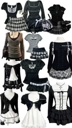 Dark Kawaii Outfits, Skirt Corset, Chinese Fashion Street, Dark Coquette, Coquette Style, Gothic Clothes, Fairytale Dress