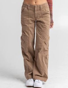 Best Cargo Pants, Urban Outfitters Y2k, Low Rise Cargo Pants, Brown Cargo Pants, Utility Design, Thrift Inspo, Khaki Cargo Pants, Pants Y2k