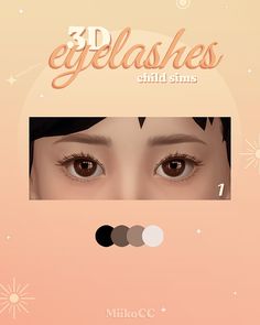 an image of eyes with the words eyelashes child stars