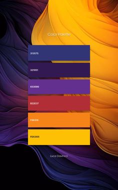 the color palette for this iphone wallpaper is purple, yellow and orange with an abstract pattern