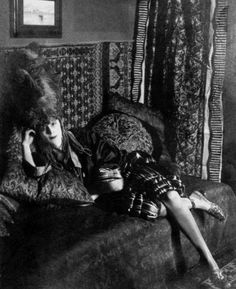 Marchesa Luisa Casati also known as Luisa Casati, was an Italian heiress, muse, and patroness of the arts in early 20th-century Europe known for her eccentricities. A celebrity and femme fatale, the Marchesa's famous eccentricities dominated and delighted European society for nearly three decades. The beautiful and extravagant hostess to the Ballets Russes was something of a legend among her contemporaries. She astonished society by parading with a pair of leashed cheetahs and wearing live snak Alison Mosshart, Marchesa Fashion, Georgina Chapman, Craig Mcdean, Feminine Mystique, John William Waterhouse