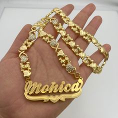 Luxury Rose Gold Nameplate Jewelry, Cheap Rose Gold Nameplate Jewelry, Xo Chain, Custom Gold Jewelry, Xo Jewelry, Diamond Pendent, Victorian Pendants, Expensive Jewelry Luxury, Nameplate Necklace