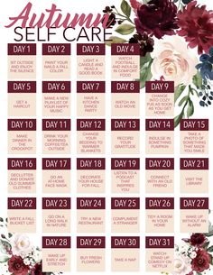 Autumn Self Care, Fall Self Care, Self Care Challenge, Fall Mood Board, Self Care Ideas, Journal Stuff, Fall Mood, Fun Fall Activities, Self Care Bullet Journal