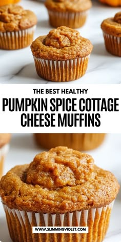 the best healthy pumpkin spice cottage cheese muffins