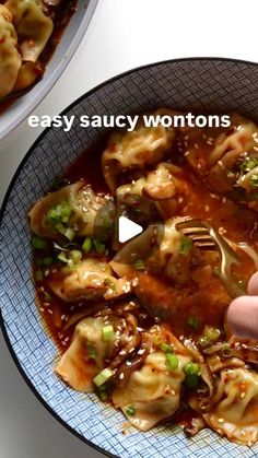 Lindsay Ostrom on Instagram: "I wore a sweatshirt and jeans today which can only mean one thing: Saucy Wontons season is officially back.  This was one of my favorite easy recipes from our SOS series last year. Premade dumplings FTW.  - mini frozen wontons - shiitake mushrooms  - spinach  - green onion  - broth  - teriyaki sauce  - sesame oil / chili crisp to seal the deal  This is very much a recipe you can eyeball but the full written recipe is also available on my website, just google “pinch of yum saucy wontons” ❤️  #easyrecipes #wontons" Won Ton Recipes, Dumpling Salad, Frozen Wontons, Fried Neckbones, Onion Broth, Easy Asian Dishes, Lindsay Ostrom, Pinch Of Yum, Chili Crisp