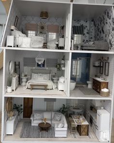 a doll house with all the furniture in it