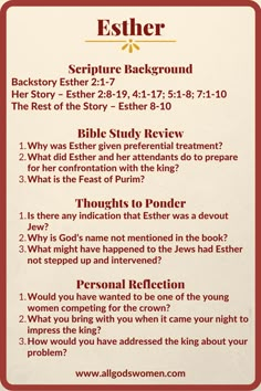 Esther free Bible Study Esther In Bible, Esther Object Lesson, Bible Study On Ester, Esther Fasting And Prayer Guide, 3 Day Esther Fast Guide, Esther Fast Guide, Esther Bible Study Notes, Women In The Bible Study, Ester Fast