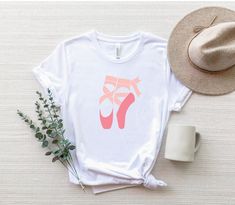 Casual Summer T-shirt For Dance, White Casual Dance Top, White Casual Tops For Dance, Casual White Top For Dance, Casual Dance T-shirt, Casual Summer Dance T-shirt, Summer Casual T-shirt For Dance, Fitted T-shirt For Summer Dance, Pink Casual T-shirt For Dance Class