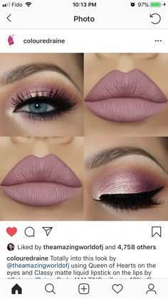 Makeup For Round Eyes, Smokey Eye Makeup Steps, Mauve Makeup, Mauve Lips, Eye Makeup Images, Soft Eye Makeup, Makeup For Hazel Eyes, Glitter Eye Makeup