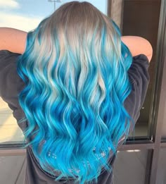 Blonde And Teal Hair, Hair Color For Fair Skin, Pulp Riot Hair Color, Hair Color Underneath, Hair Color Crazy