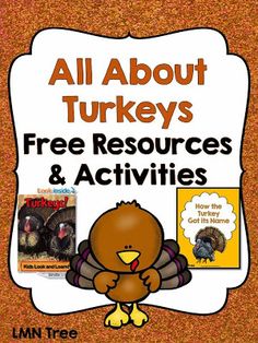 all about turkeys free resources and activities