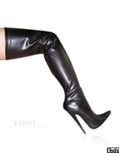 Fisdy - Botas de tacón alto de cuero de primera calidad para Pole Dancing Dance Boots, Leather High Heel Boots, Thigh Boots, Black High Heel Boots, Professional Shoes, Leather Boots Heels, Leather Boot Shoes, Street Bikes, Leather High Heels