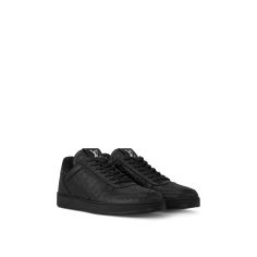 LOUIS VUITTON® - Rivoli Sneaker - Black Louis Vuitton Rivoli Sneaker, Louis Vuitton Mens Sneakers, Louis Vuitton Sneakers, Louis Vuitton Official, Sneaker Collection, Mens Shoes Sneakers, Sneakers Black, Embossed Leather, Calf Leather