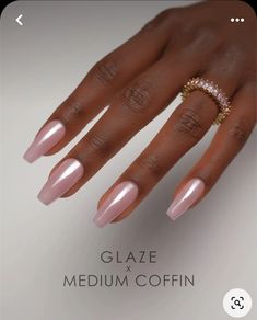 Peachy Pink Chrome Nails, Acrylic Nails Coffin Chrome, Pink Chrome Pedicure Toenails, Pink Sns Nail Colors, Nude Pink Chrome Nails, Nails Acrylic Summer 2024, New Trending Nails 2024, Coffin Chrome Nails, Sns Nail Ideas