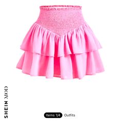 Size Small; Brand New With Tags; Super Stretchy Waist And Lightweight; Additional Layer Underneath To Avoid Transparency Trendy Pink Mini Skirt For Vacation, Cute Solid Color Summer Skirt, Baby Pink Skirt, Cute Summer Skirt, Skirt Set Outfit, Shein Skirts, Clothes Board, Y2k Mini Skirt, Vegan Leather Skirt