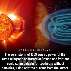 an image of a solar system with the caption earth's magnetic field, or magnetosphere, protects us from most effects of solar storms