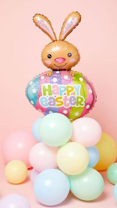 Easter Balloon Column Balloon Decor