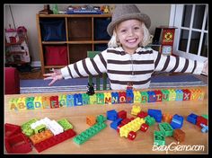 Helps them learn the alphabet! #LEGODUPLOplay Learn The Alphabet, Phonics Reading, Learning The Alphabet, The Alphabet, Phonics, Kids Playing, Dinosaur Stuffed Animal