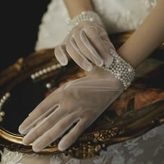 Look After Me:Washable; Gender:Women's; What's in the box:Gloves; Types:Gloves,Bridal; Style:1920s,1950s,Elegant; Occasion:Party / Evening,Wedding,Prom; Material:Pearl,Lace,Organza; Age Group:Adults'; Characters:The Great Gatsby; Special Size:Normal; Listing Date:03/13/2023 Wedding Dress Gloves, Prom Gloves, Sheer Gloves, Tulle Gloves, Elegant Gloves, Mesh Gloves, Short Gloves, Formal Gloves, Wedding Gloves