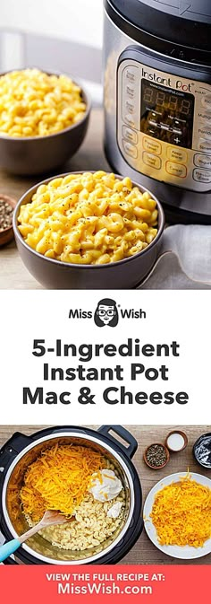 an instant pot macaroni and cheese recipe with the title