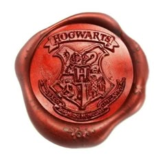 hogwarts wax stamp on white background with clipping for use in harry potter logo