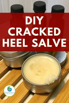 Homemade Dry Cracked Heels Remedy that Works (Diy Salve)! Diy Natural Products To Sell, Black Salve Recipe, Diy Tintures, Diy Salves And Balms, Cracked Heels Remedy, Yarrow Salve, Apothecary Diy, Cracked Heel Remedies, Homemade Salve