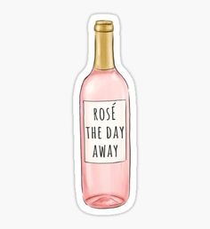 a bottle of wine that says it's wine o'clock somewhere sticker