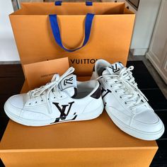 Work Once Louis Vuitton Charlie Sneakers. Bought These At Lv In Scottsdale Az. Still Have The Box, Dust Bags, Shopping Bag And Receipt. Louis Vuitton Shoes, Scottsdale Az, Womens Shoes Sneakers, Dust Bag, Shoes Sneakers, Like New, Louis Vuitton, Women Shoes, Sneakers