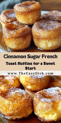 cinnamon sugar french toast muffins for a sweet start at the easy dish blog