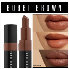 Color:Rich Cocoa New See More Bb In My Closet Bobbi Brown Crushed Lip Color, Bobbi Brown Lip, Estee Lauder Lipstick, Lipstick Style, Jasmine Wedding, Lip Color Lipstick, Bobbi Brown Makeup, Lip Palette, Brown Lipstick