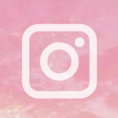 the instagram logo is shown on a pink background