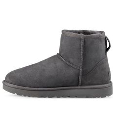 UGG W Classic Mini II 1016222-GREY (SNKR/Women's) Mini Uggs, Ugg Classic Mini Ii, Classic Ugg Boots, Nike Tracksuit, Ugg Classic Mini, Sheepskin Boots, Ugg Classic, Classic Boots, Boot Accessories